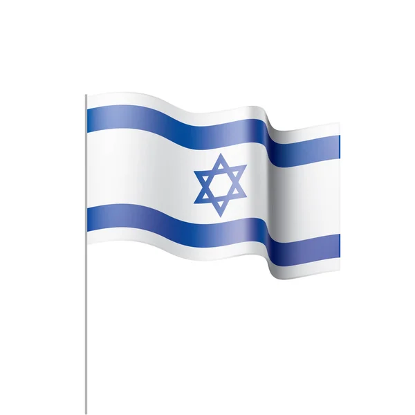 イスラエル国旗ベクトルイラスト — ストックベクタ