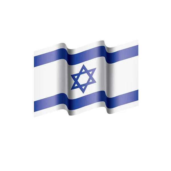 Israël vlag, vector illustratie — Stockvector