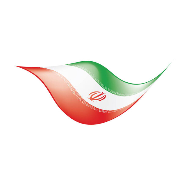 Iran flag, vector illustration