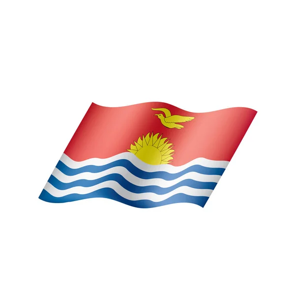 Vlag van Kiribati, vectorillustratie — Stockvector