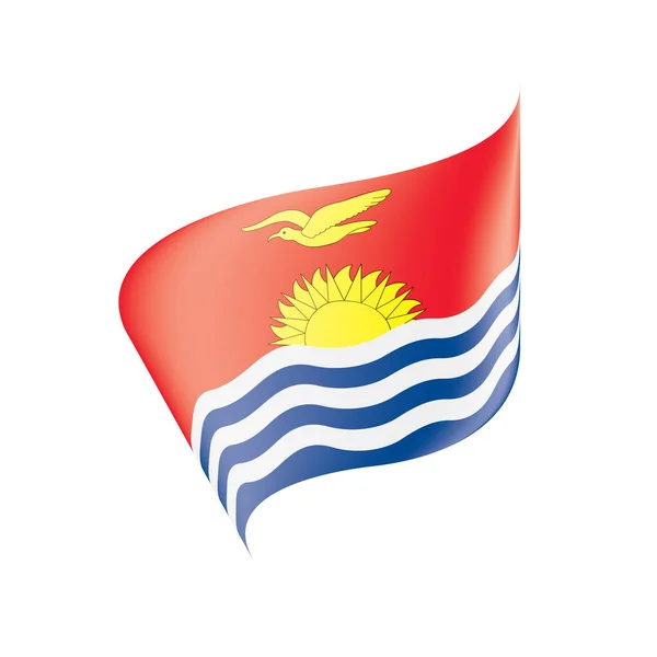 Drapeau kiribati, illustration vectorielle — Image vectorielle