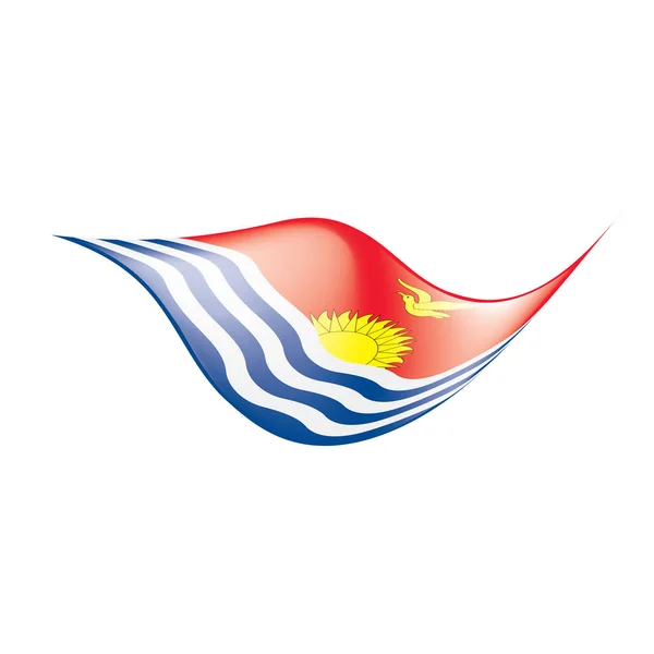 Флаг Кирибати, векторная иллюстрация — стоковый вектор