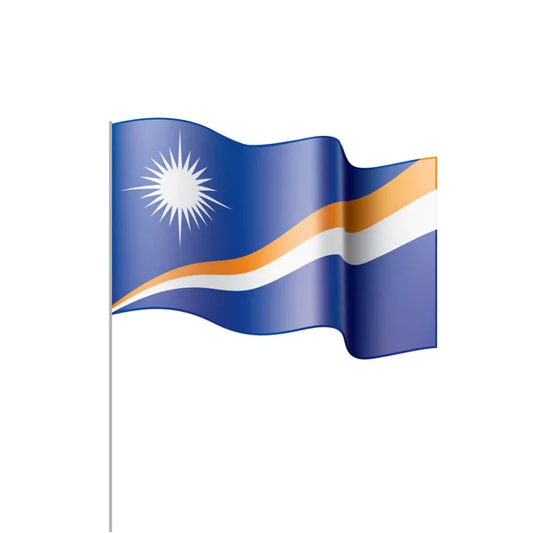 ( 영어 ) Marshall Islands flag, vector illustration — 스톡 벡터