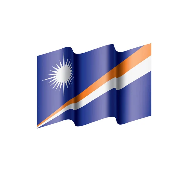 Flagge der Marshallinseln, Vektorillustration — Stockvektor