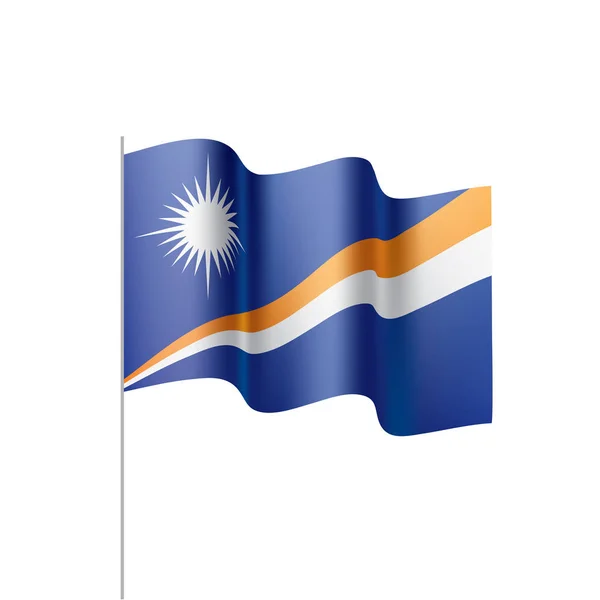 ( 영어 ) Marshall Islands flag, vector illustration — 스톡 벡터