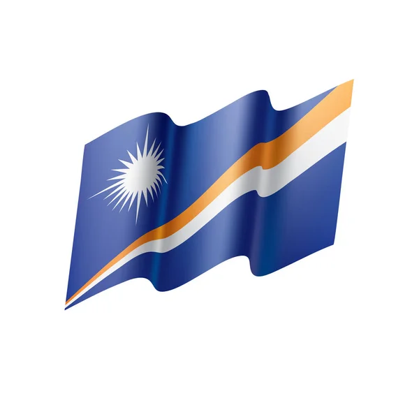 Marshall Islands flag, vector illustration — Stock Vector