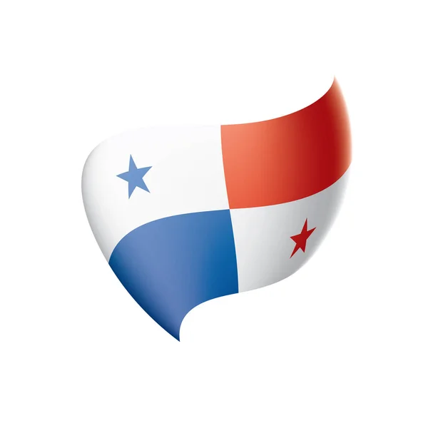 Bandera de Panamá, vector de ilustración — Archivo Imágenes Vectoriales