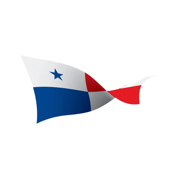 Panama vlajky, vektorové ilustrace — Stockový vektor