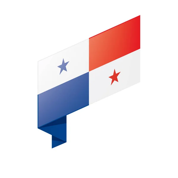 Bandera de Panamá, vector de ilustración — Archivo Imágenes Vectoriales