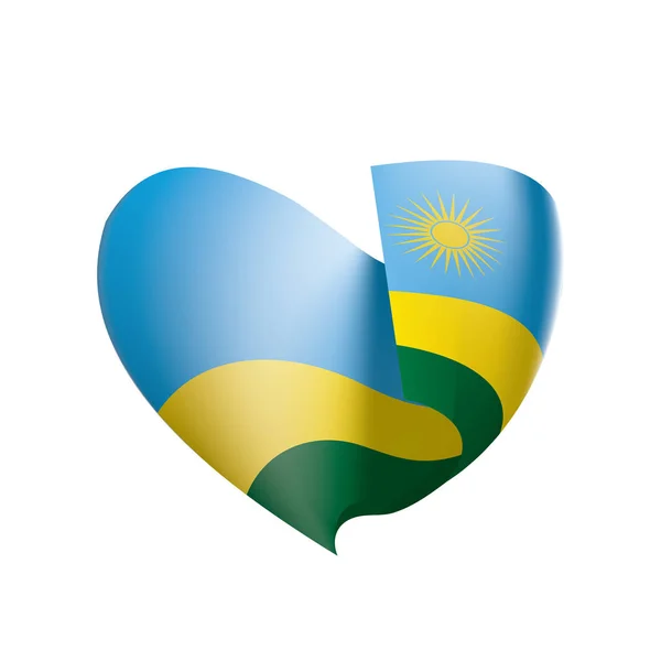Σημαία της Ρουάντα, εικονογράφηση διάνυσμα — Διανυσματικό Αρχείο