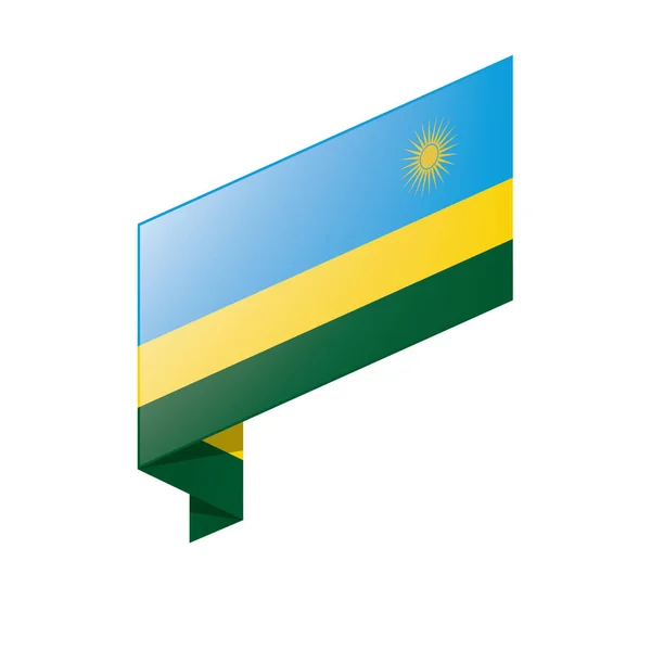 Rwanda flag, vector illustration — Stock Vector