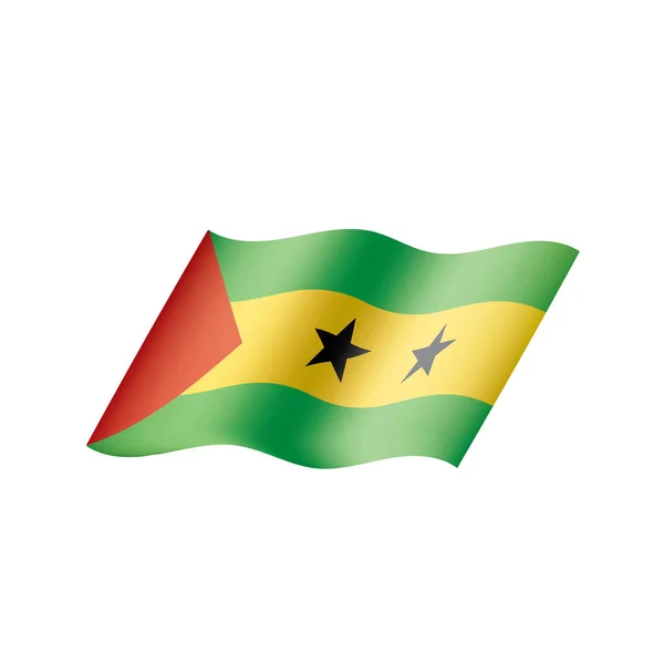 Σημαία του Σάο Τομέ και Πρίνσιπε, εικονογράφηση διάνυσμα — Διανυσματικό Αρχείο