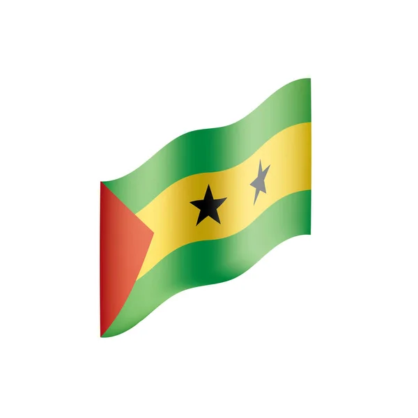 Drapeau Sao Tomé-et-Principe, illustration vectorielle — Image vectorielle