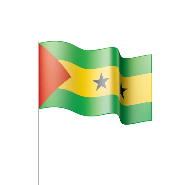 Vlag van Sao Tomé en Principe, vectorillustratie — Stockvector