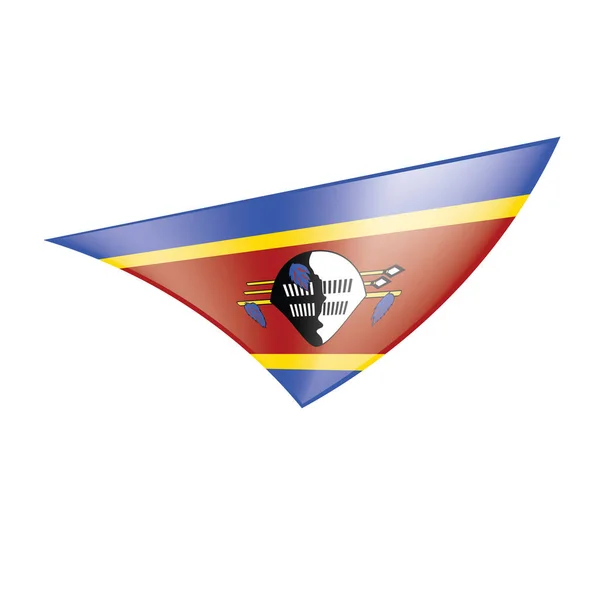 Bandeira da Suazilândia, ilustração vetorial — Vetor de Stock