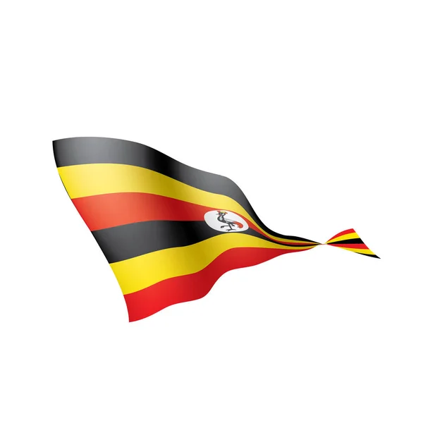 Uganda flag, vector illustration — Stock Vector