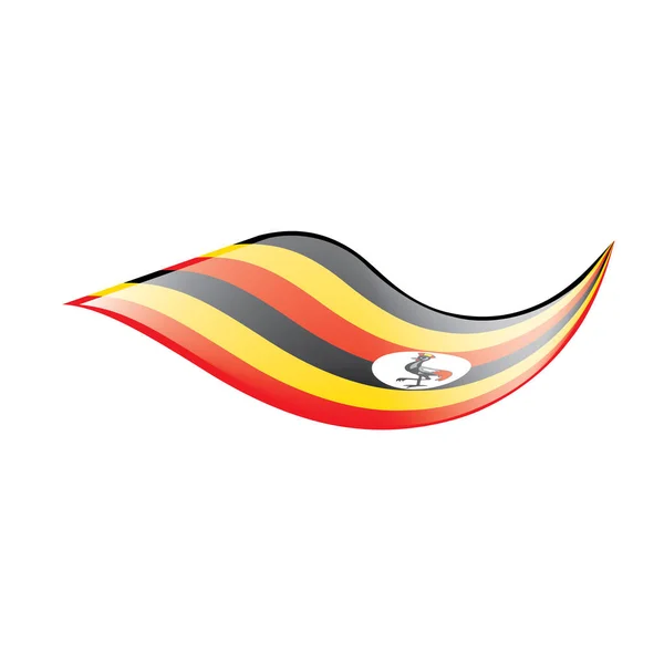 Σημαία της Ουγκάντας, εικονογράφηση διάνυσμα — Διανυσματικό Αρχείο