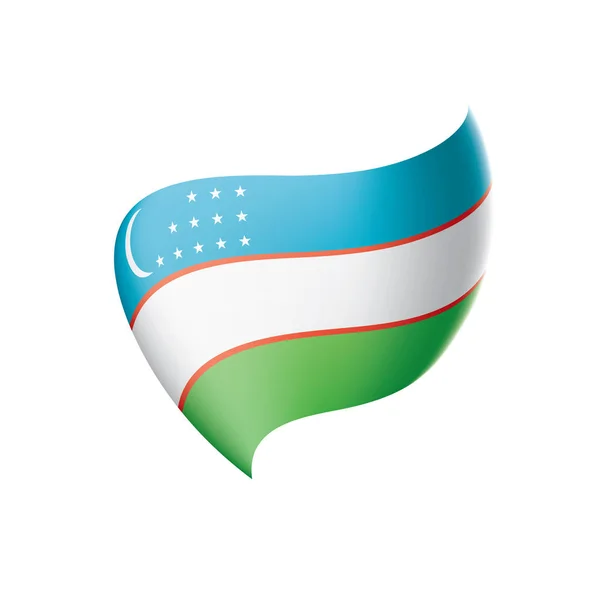 Usbekistan Flagge, Vektorillustration — Stockvektor