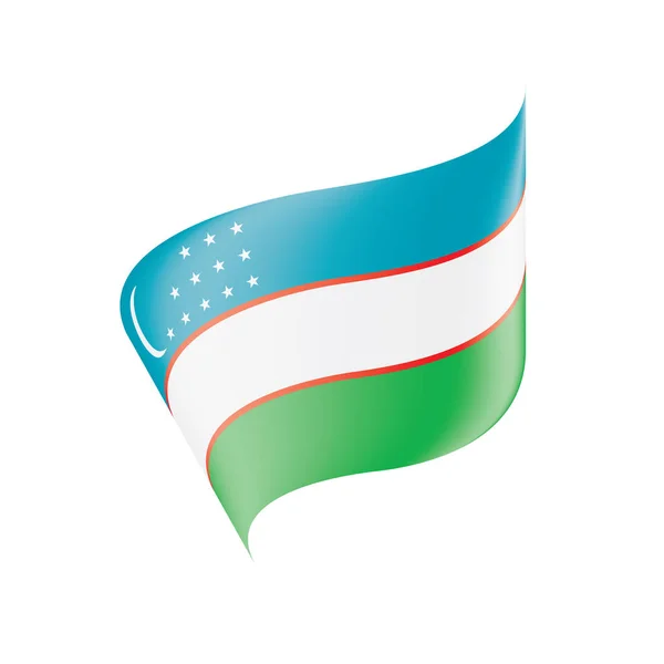 Drapeau Ouzbékistan, illustration vectorielle — Image vectorielle