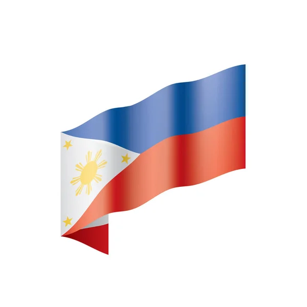 Bandera de Filipinas, ilustración vectorial — Vector de stock