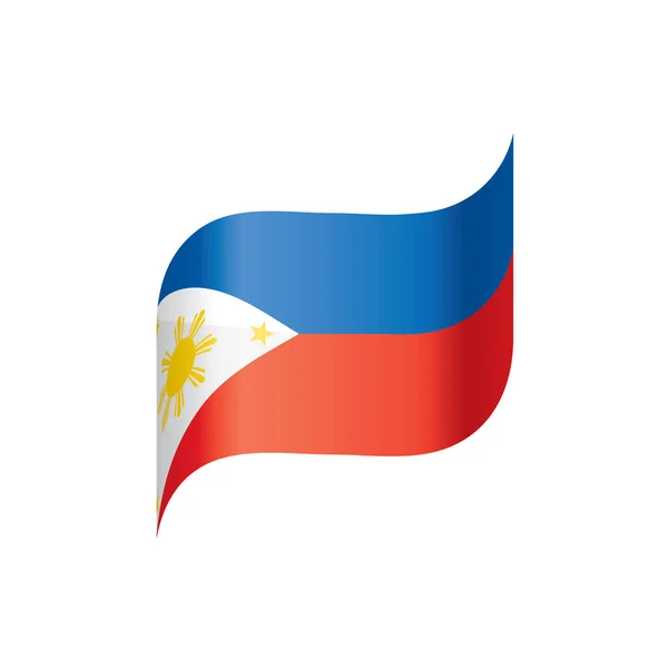 Bandera de Filipinas, ilustración vectorial — Vector de stock