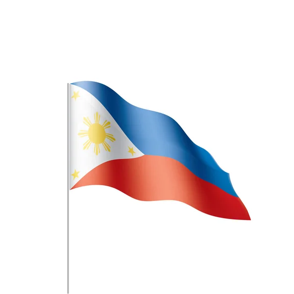 Bandera de Filipinas, ilustración vectorial — Archivo Imágenes Vectoriales