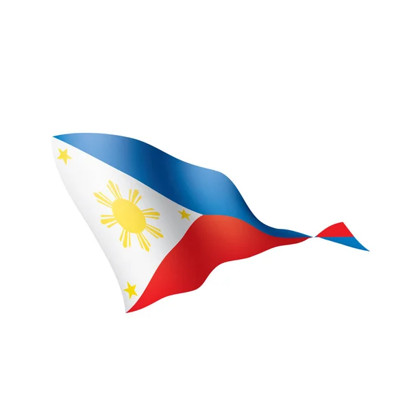 Bandera de Filipinas, ilustración vectorial — Vector de stock