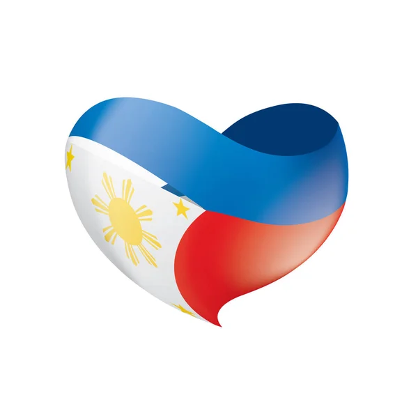 Bandera de Filipinas, ilustración vectorial — Archivo Imágenes Vectoriales