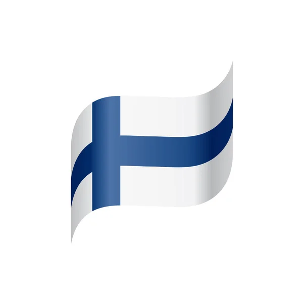 Bandera de Finlandia, ilustración vectorial — Vector de stock