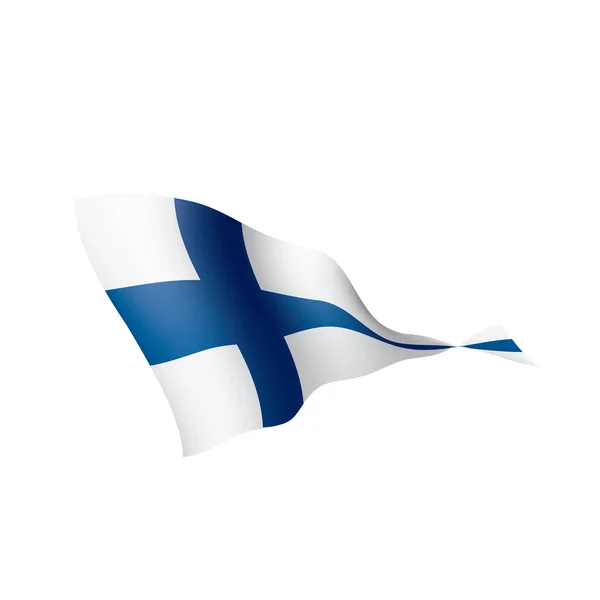 Finland vlag, vectorillustratie — Stockvector