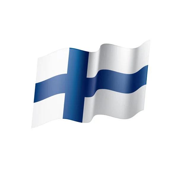 Finland vlag, vectorillustratie — Stockvector