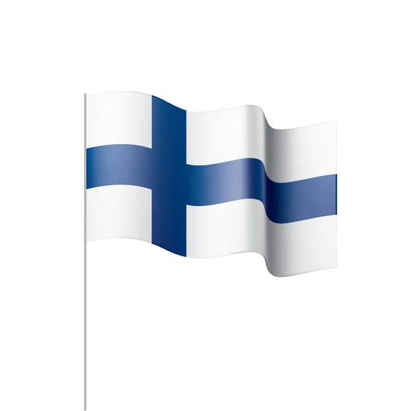 Finland flagga, vektor illustration — Stock vektor