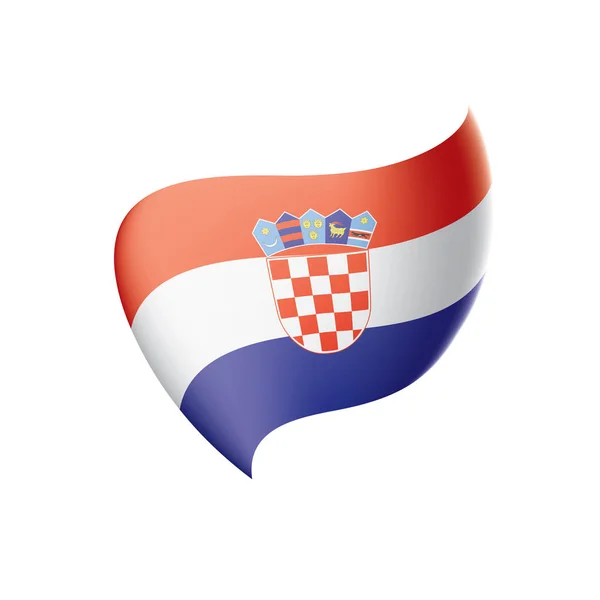 Croazia bandiera, illustrazione vettoriale — Vettoriale Stock