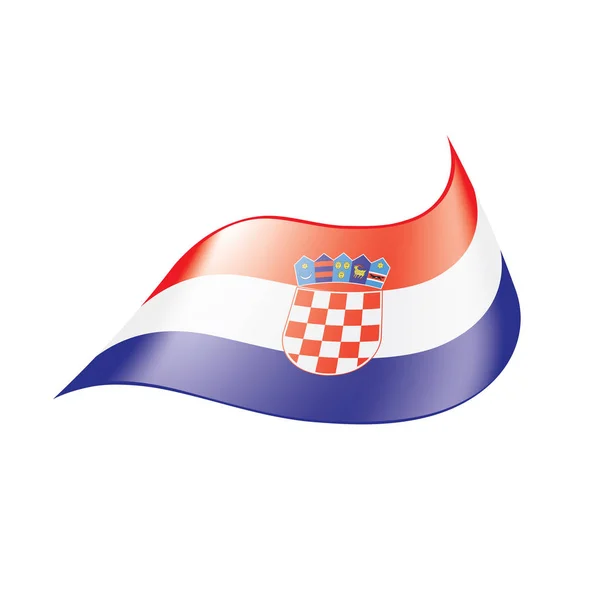 Bandera de Croacia, ilustración vectorial — Vector de stock