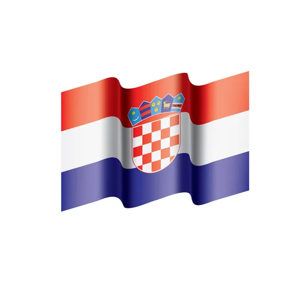 Drapeau Croatie, illustration vectorielle — Image vectorielle