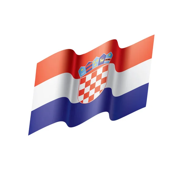 Bandeira da Croácia, ilustração vetorial — Vetor de Stock