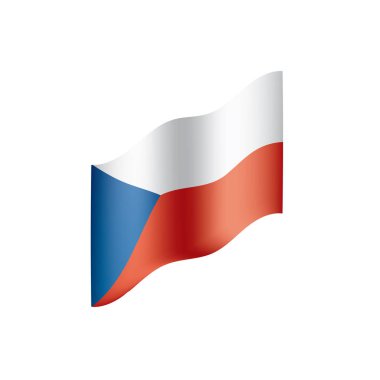 Çek Cumhuriyeti bayrağı, vektör çizim