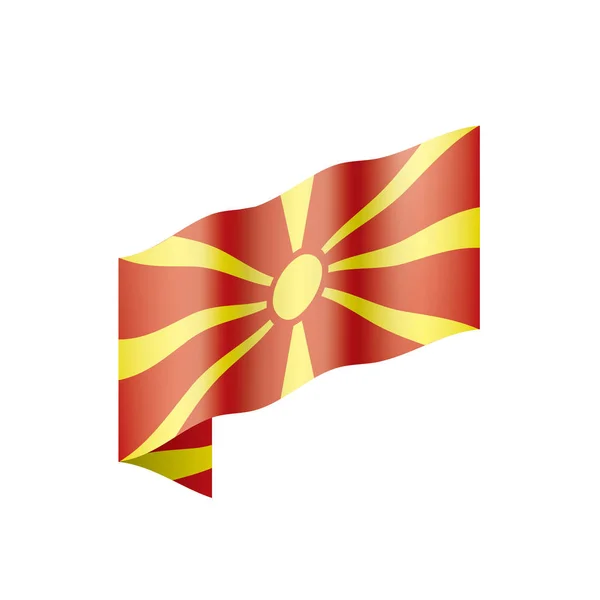 Vlag van Macedonië, vectorillustratie — Stockvector