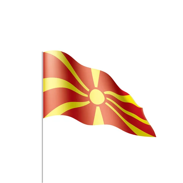 Bandera de Macedonia, vector de ilustración — Archivo Imágenes Vectoriales