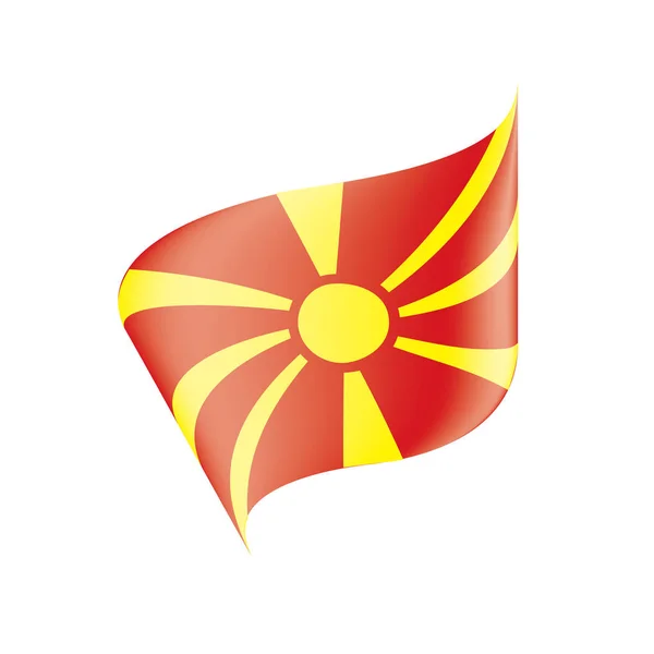 Macedónia bandeira, ilustração vetorial —  Vetores de Stock