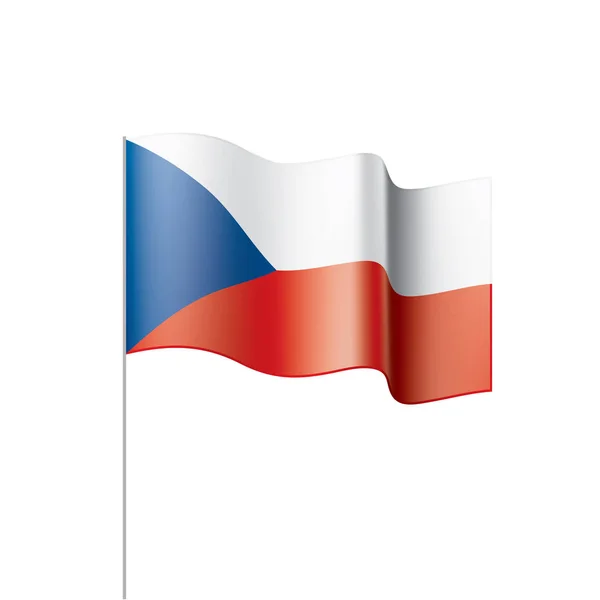 Tschechische Flagge, Vektorillustration — Stockvektor