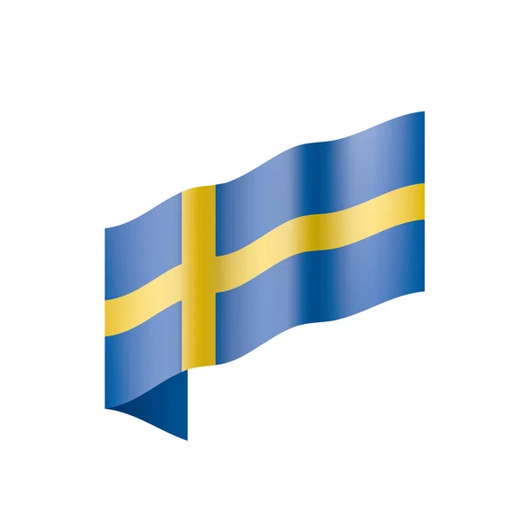 Suède drapeau, illustration vectorielle — Image vectorielle