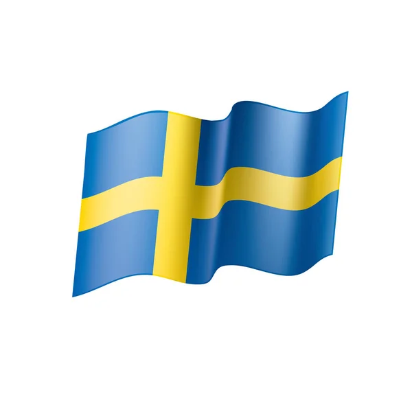 Schwedische Flagge, Vektorillustration — Stockvektor