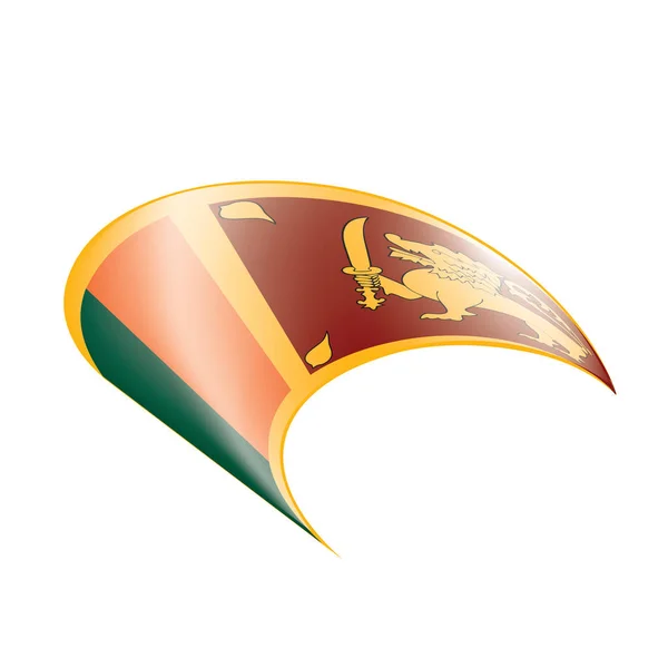Bandeira do Sri Lanka, ilustração vetorial — Vetor de Stock