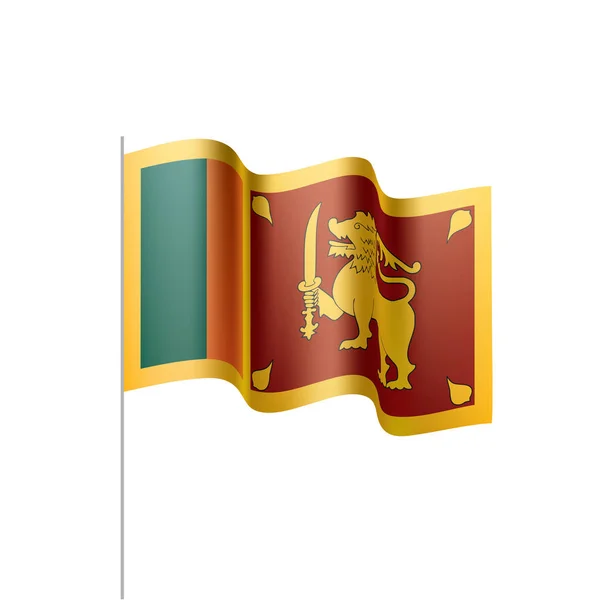 Bandera de Sri Lanka, vector de ilustración — Vector de stock