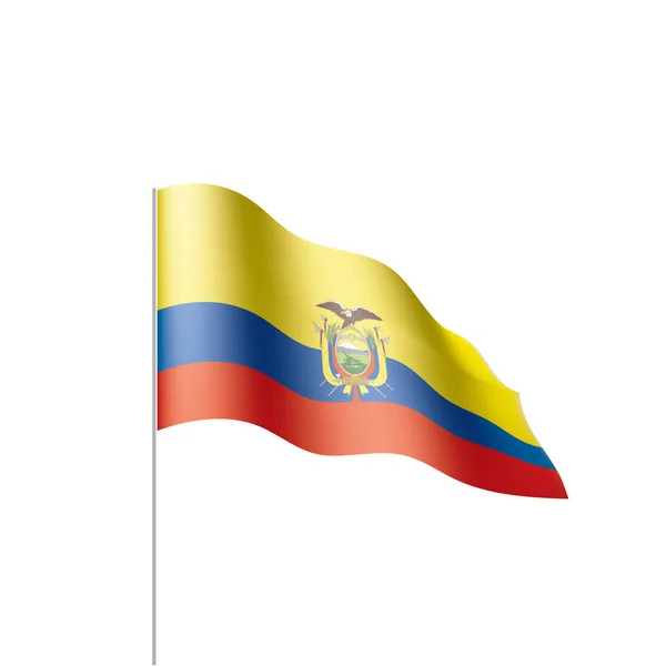 Флаг Эквадора, векторная иллюстрация — стоковый вектор