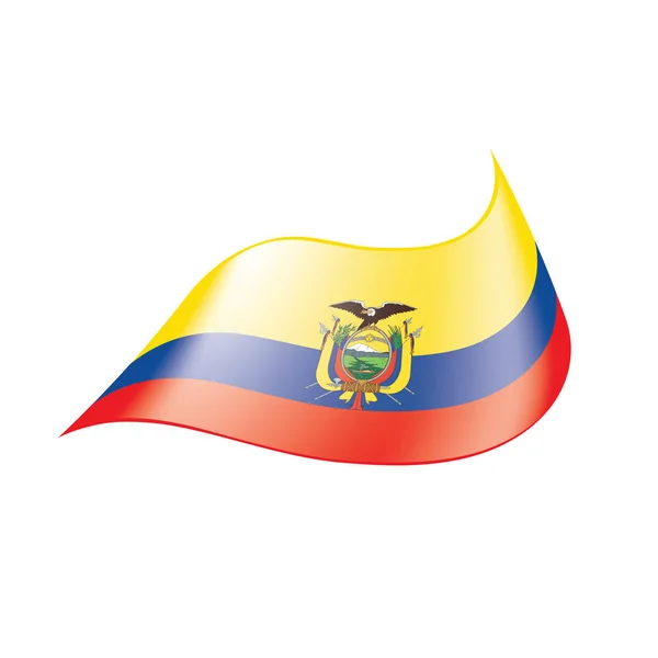 Ecuador flagg, vektorillustration — Stock vektor