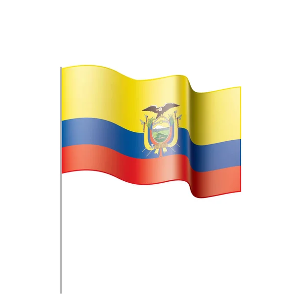 Ecuador flag, vector illustration — Stock Vector