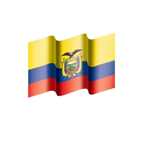 Bandera de Ecuador, ilustración vectorial — Archivo Imágenes Vectoriales