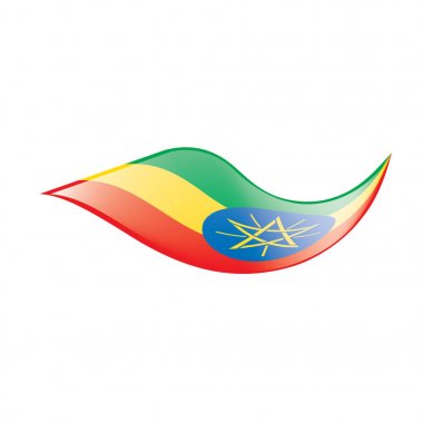 Etiyopya bayrağı, vektör çizim